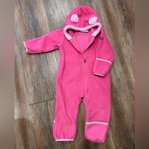Columbia Pink Fleece Kids Snow Suit -12-18 months